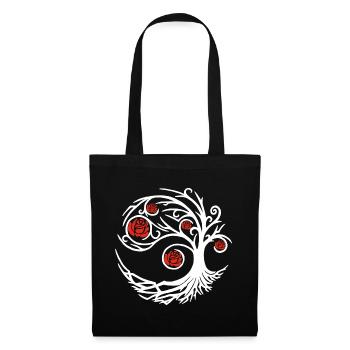 Rosier blanc étrange - Sac en tissu - noir - Devant
