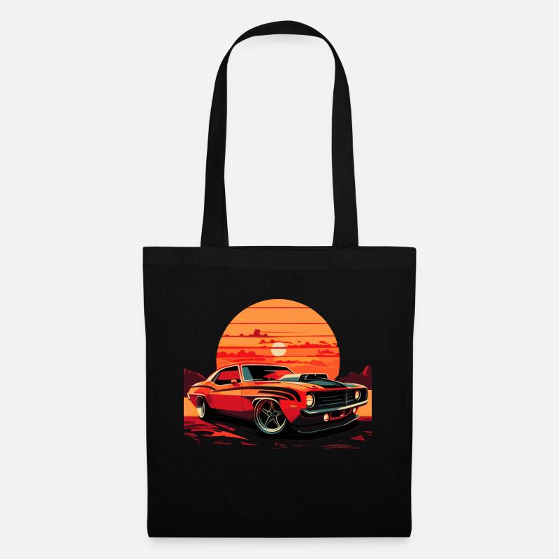 Muscle Car V8 - Stoffbeutel - Schwarz
