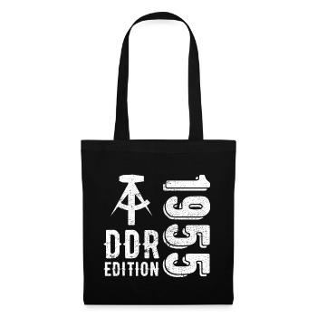 DDR 1955 Edition Geschenk - Stoffbeutel - Schwarz - Vorne