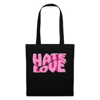 Hate Love - Stoffbeutel - Schwarz - Vorne