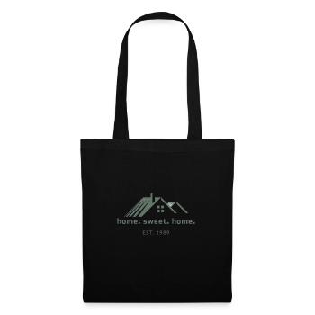 Home, sweet home. ! Print Logo - Stoffbeutel - Schwarz - Vorne