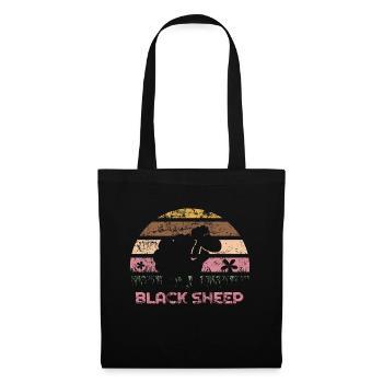 black sheep - Schwarzes Schaf - Stoffbeutel - Schwarz - Vorne
