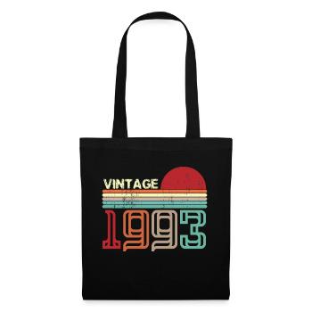 Vintage retro sunset 1993 birthday gift - Tote Bag - black - Front