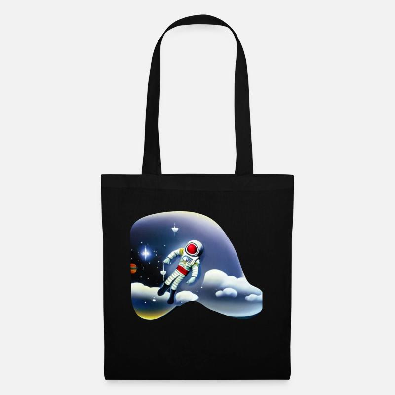 Astronaut im siebten Himmel - Stoffbeutel - Schwarz
