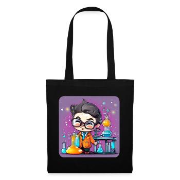 Mignon petit scientifique - Sac en tissu - noir - Devant