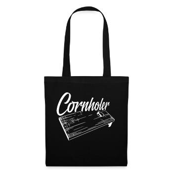 Cornholer Bean Bag Toss Cornhole - Tote Bag - black - Front