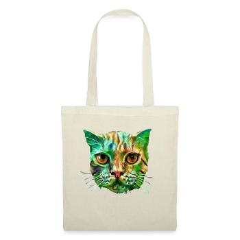 Bunte Katze - Stoffbeutel - Natur - Vorne