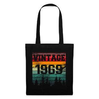 1969 Cadeau D'anniversaire Vintage 1969 Rétro - Sac en tissu - noir - Devant