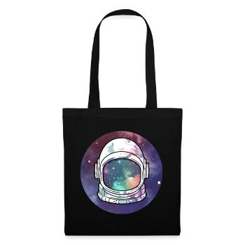 Galaxy Helmet Space Lover Astronaut - Tote Bag - black - Front