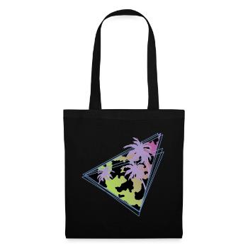 Vaporwave Kuhmuster Bauernhof Tier Geschenk Kuh - Stoffbeutel - Schwarz - Vorne