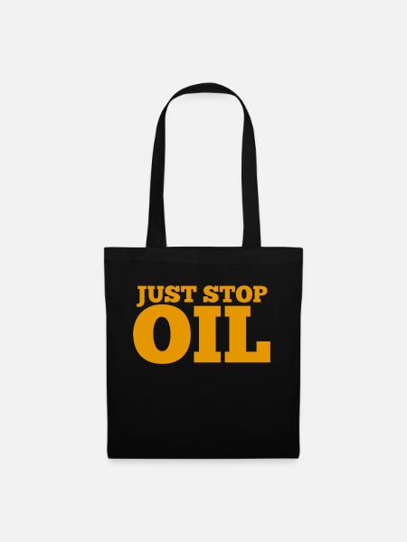Just Stop Oil T-shirt - Tote Bag - black
