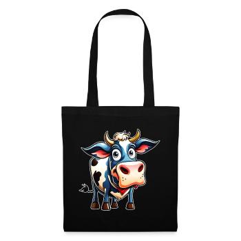 Funny Cow - Tote Bag - black - Front