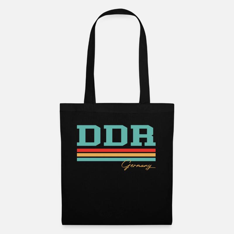 DDR Ostdeutschland - Stoffbeutel - Schwarz