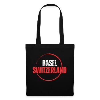 BÂLE SUISSE - Sac en tissu - noir - Devant