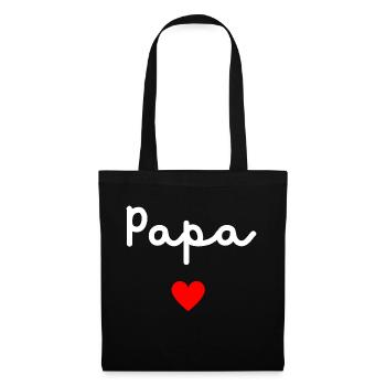 Daddy Heart - Tote Bag - black - Front