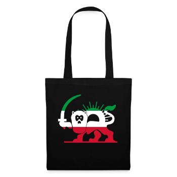 Shir o Khorshid - Conception persane (iran) - Sac en tissu - noir - Devant