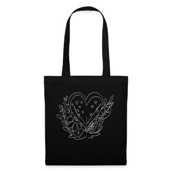Love me Valentine Happy Valentines Valentines - Tote Bag - black - Front