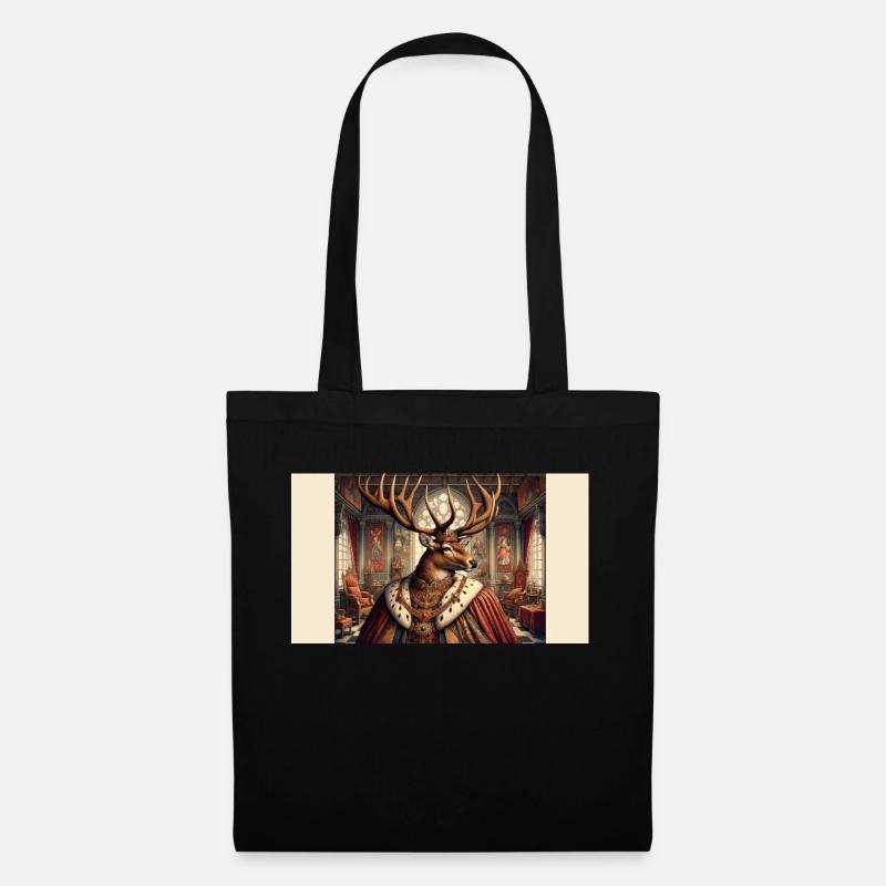 Majestic deer - Tote Bag - black