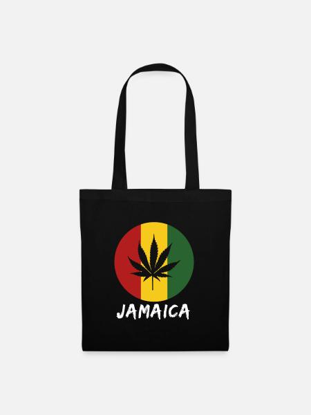 Jamaica rastafari - Stoffbeutel - Schwarz