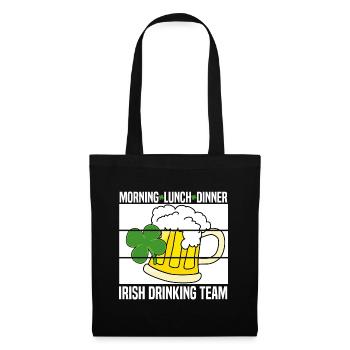 irish team - Stoffbeutel - Schwarz - Vorne