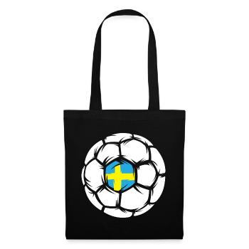 Handballer, Symbole, Handball, Suède, Logo, icône - Sac en tissu - noir - Devant