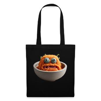 Soupe de monstres - Sac en tissu - noir - Devant