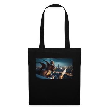 Gargoyle with an evil smile monster dark horror - Tote Bag - black - Front