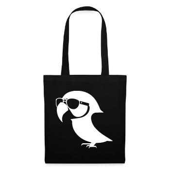 Lustiger Vogel mit Sonnenbrille Cool Bourke's Parak - Stoffbeutel - Schwarz - Vorne