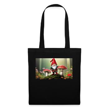 cute little gnomes everyday life – fly agaric - Tote Bag - black - Front