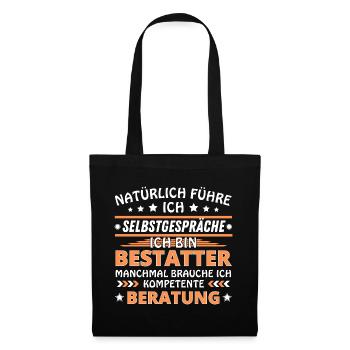 Je me parle à vous-même - Édition Undertaker - Sac en tissu - noir - Devant