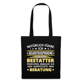 Je me parle à vous-même - Édition Undertaker - Sac en tissu - noir - Devant