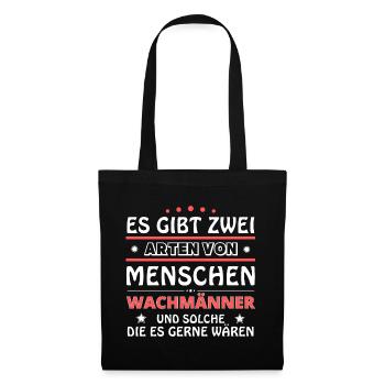 Cadeau d’agents de sécurité - Deux types de... Concevoir - Sac en tissu - noir - Devant