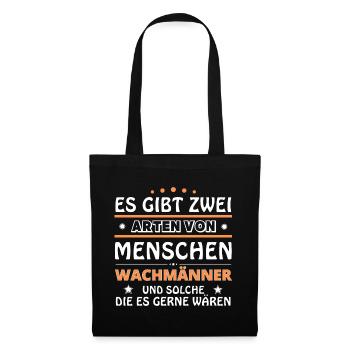 Cadeau d’agent de sécurité - deux types de... Concevoir - Sac en tissu - noir - Devant