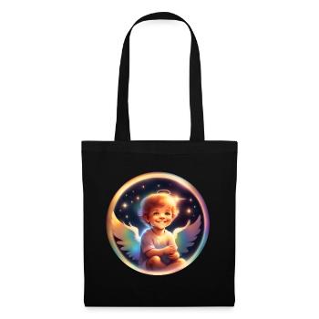 Little Rainbow Angel - Tote Bag - black - Front