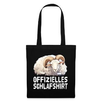 Official Sleep Shirt Aries Capricorn - Tote Bag - black - Front