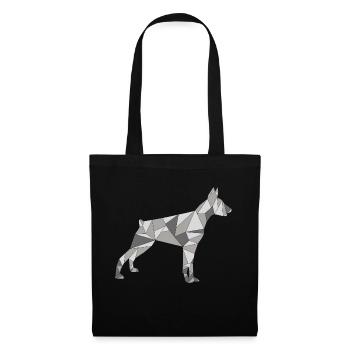 GEOMETRIC DOBERMAN - Tote Bag - black - Front