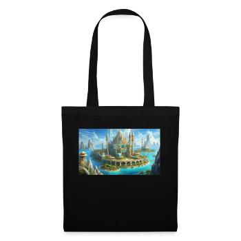beautiful mythical places – Atlantis before doom - Tote Bag - black - Front