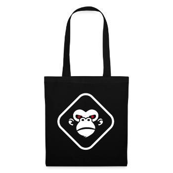 Gorilla logo dark background - Tote Bag - black - Front