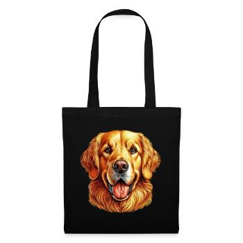 Golden Retriever Labrador Dog - Tote Bag - black - Front