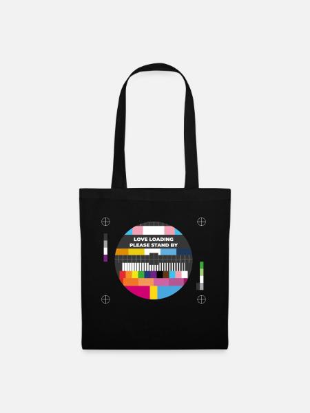 LOVE LOADING Please stand by. - Tote Bag - black