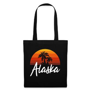 alaska - Stoffbeutel - Schwarz - Vorne