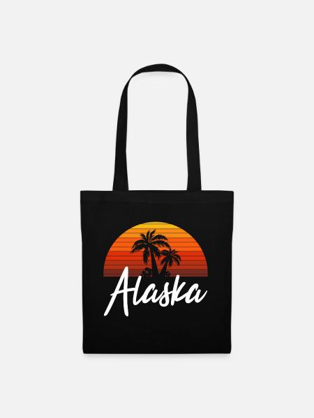 alaska - Stoffbeutel - Schwarz