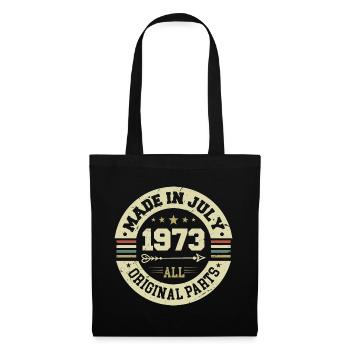 Juillet 1973 Cadeau d'anniversaire 1973 que j'ai fait en juillet - Sac en tissu - noir - Devant