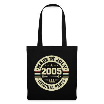 Cadeau d'anniversaire de juillet 2005 2005 que j'ai fait en juillet - Sac en tissu - noir - Devant