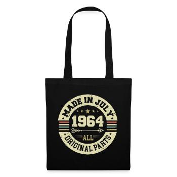 Juli 1964 Geburtstagsgeschenk 1964 I Made in July - Stoffbeutel - Schwarz - Vorne