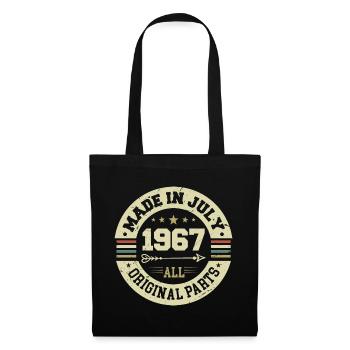 Juli 1967 Geburtstagsgeschenk 1967 I Made in July - Stoffbeutel - Schwarz - Vorne