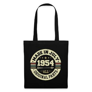 Juillet 1954 Cadeau d’anniversaire 1954 I Made in July - Sac en tissu - noir - Devant