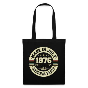Cadeau d'anniversaire de juillet 1976 1976 que j'ai fait en juillet - Sac en tissu - noir - Devant