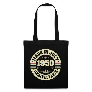 July 1950 Birthday Gift 1950 I Made in July - Tote Bag - black - Front