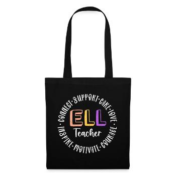 Connect Support Care Love Inspire Motivate ELL - Tote Bag - black - Front